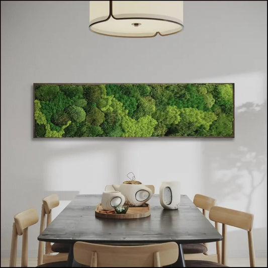 Custom for Lauren 32x70 inches Moss Wall Art | More moss balls NO light green moss